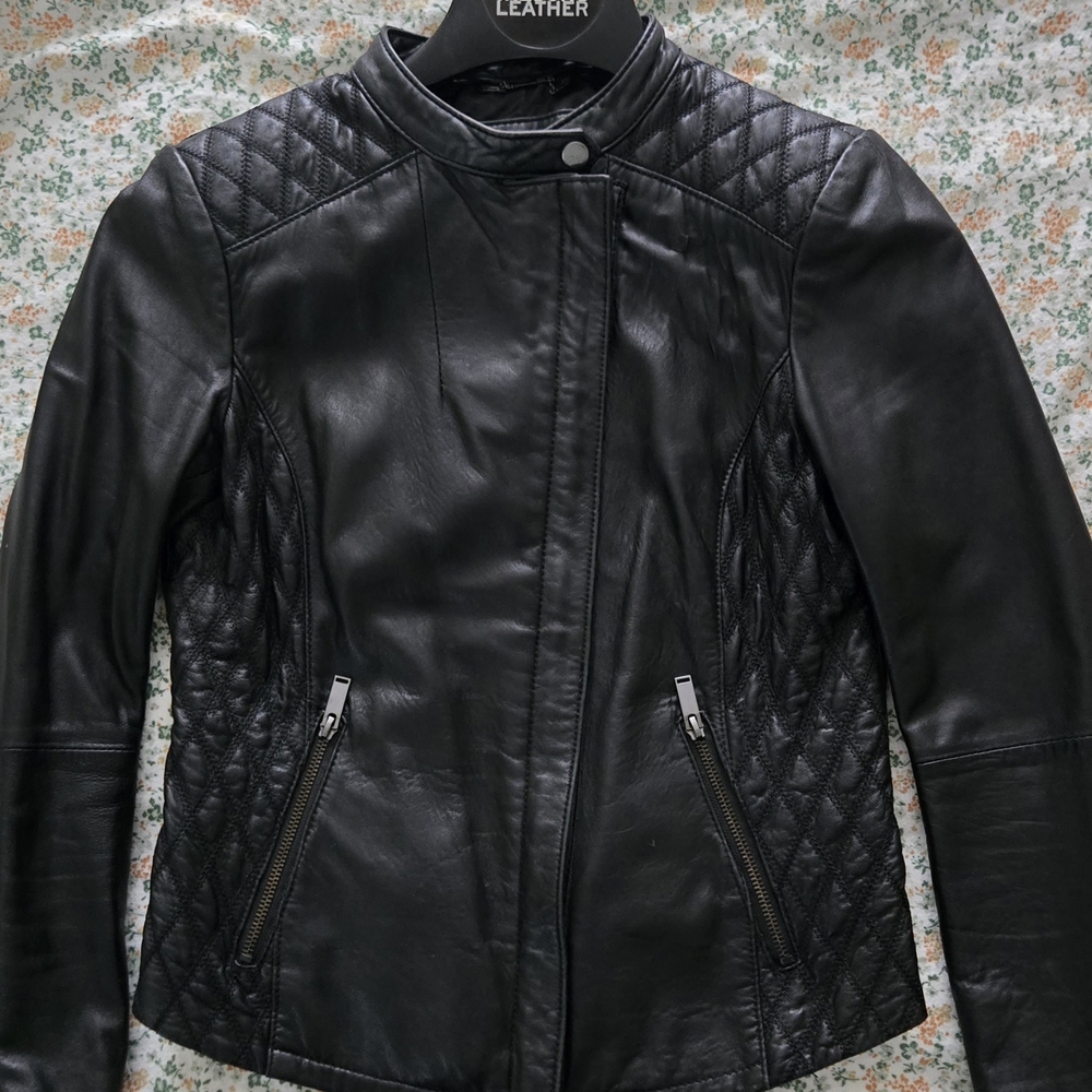 Wilsons Leather Quilted Black Women's Jacket